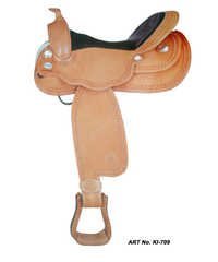 Brown Western Horse Saddler