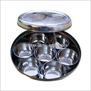 Silver Stainless Steel Spice Boxes