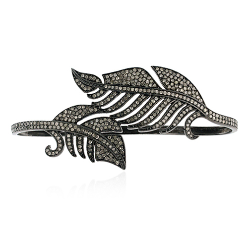 Diamond Leaf Palm Bracelet