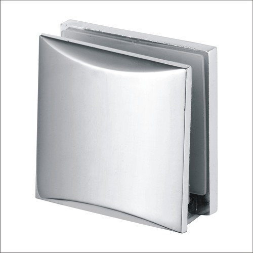 U Connectors - Forged Brass, Door Thickness 8mm-12mm, Silver Matt & Chrome Plated | Durable, Stylish, Secure, Easy Install