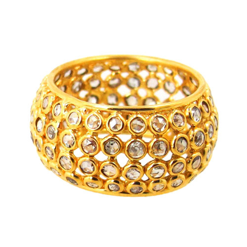 Polki Diamond Gold Ring