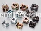 Square Cage Nut - Color: Golden And Silver