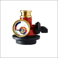 Gas Safety Device - Brass, 60x50x40 mm, Red | Gas Leak Detection, Safety Shut-off, Pressure Gauge