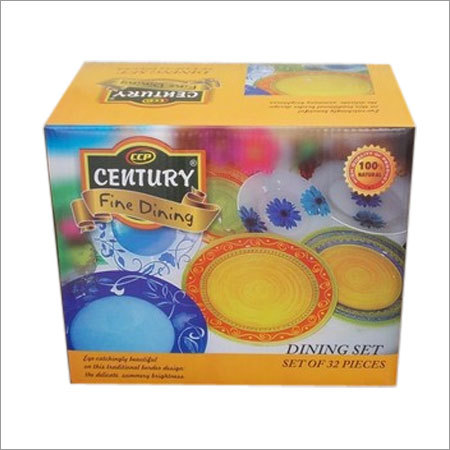 Century Fine Dinning Dinner Set - Ceramic, 20 Pieces, Yellow | Elegant Design, Durable, Microwave And Dishwasher Safe