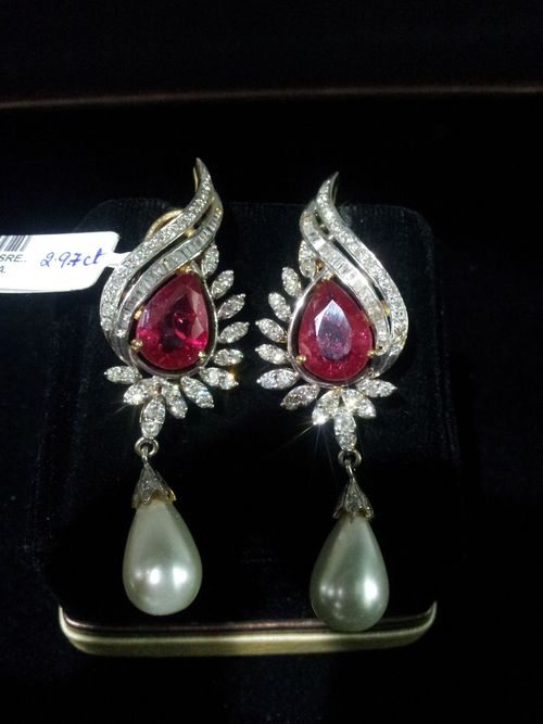 Trendy Diamond Earrings