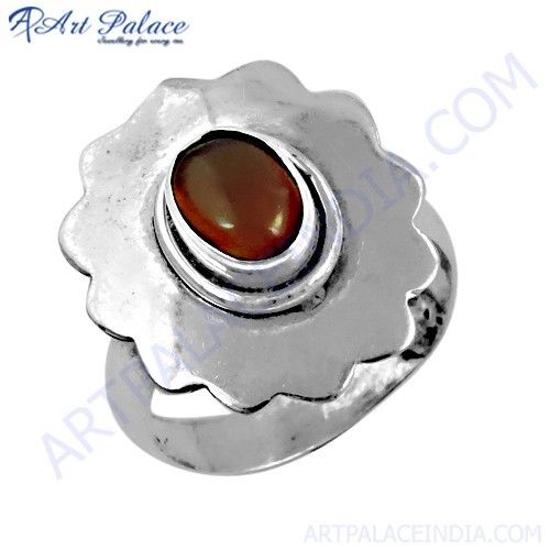 Ultimate Stylish Carnelian Gemstone Silver Ring