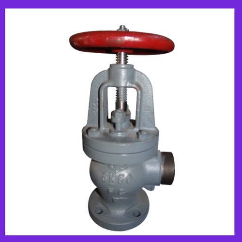Marine Cast Iron Angle Hose Valve (JIS F7333B 5K50)