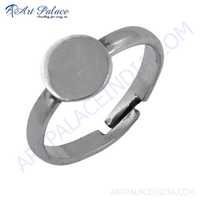 Fashion Accessories Plain Silver Ring, 925 Sterling Silver Jewelry