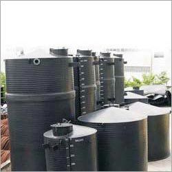 HDPE Chemical Storage Tank - 30000L Capacity, Durable Black HDPE for Corrosive Chemicals