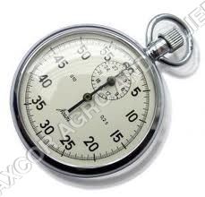 Silver And White Stop Watch