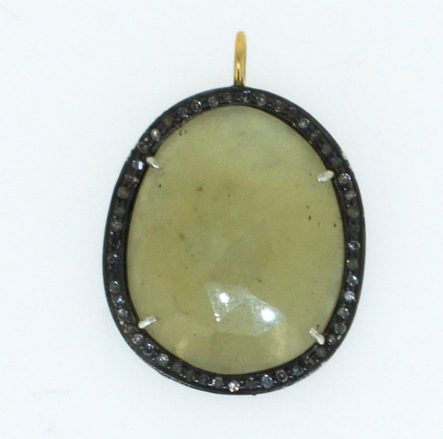 Pave Diamond Pendants