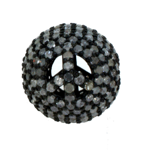 Pave Diamond Beads