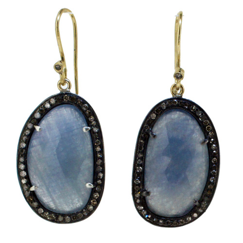 Gemstone Diamond Earrings