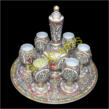 Marble Wine Set