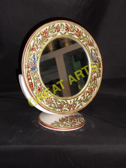 Marble Fece looking Mirror