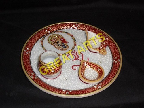 Marble Pooja Thali