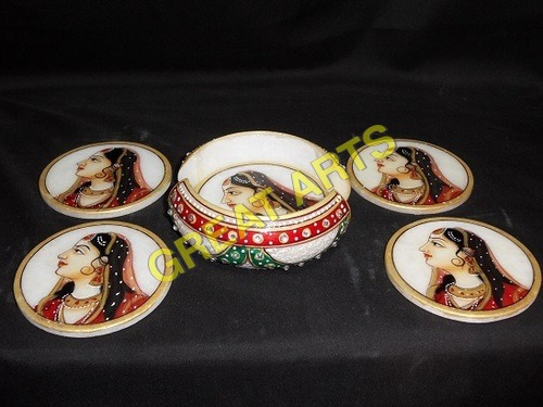 Marble Round Tea Coster