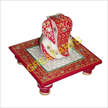 Marble Simple Chowki Ganesh