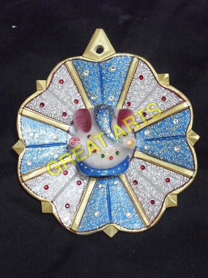 Marble Kamal Plate Ganesh boll Henging