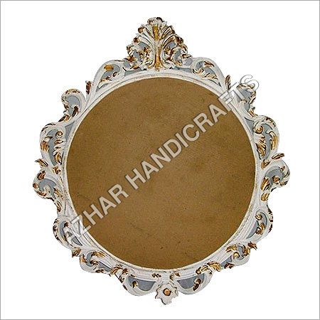 Wooden Handicraft Round Mirror Frame