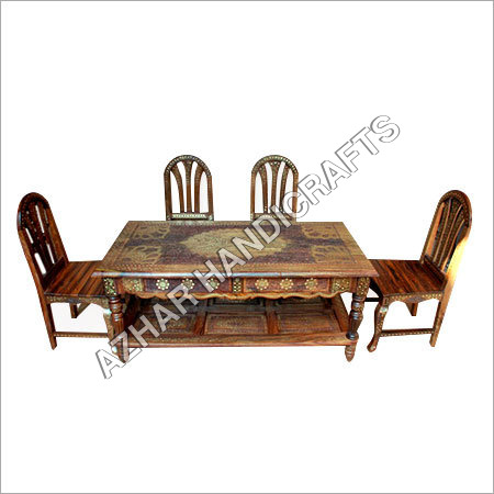 Wooden Handicraft Dining Set