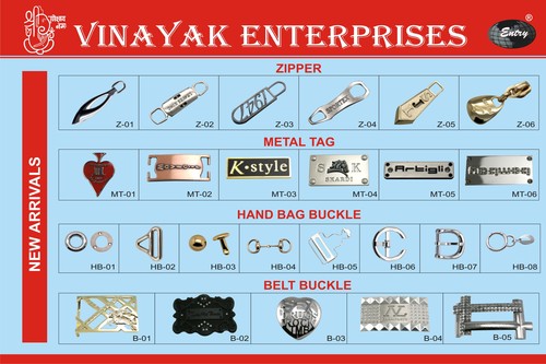 Metallic Zipper Application: Bags