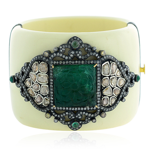 Diamond Bakelite Bangle Jewelry