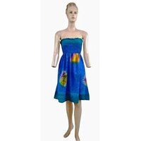 100% Polyester Printed Beach Dress - Sizes S to XXL, Custom Designs Welcome, Short Sleeve, Casual Style in Any Color & Pattern