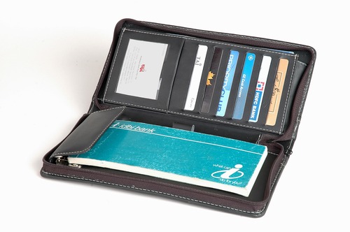 Premium Leather Cheque Book Holder