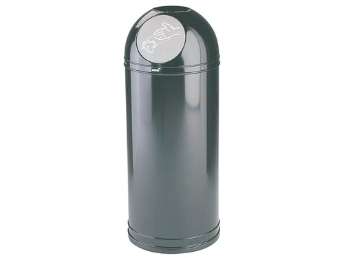 Push Bin - Stainless Steel 8x16 28x32 Grey | Durable Non-Corrosive Ideal for Shops and Parks