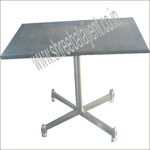 S.S. Stand Dining Table and Wooden Top By SHREE BALAJI ENTERPRISES