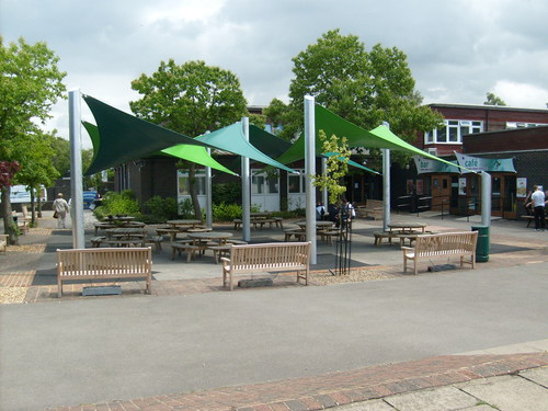 Sails & Shaded For School & Open Air Cafe