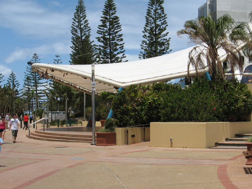 Tensile Fabric Hanger Structures