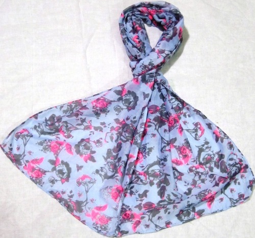 Flower Printed Rayon Stole