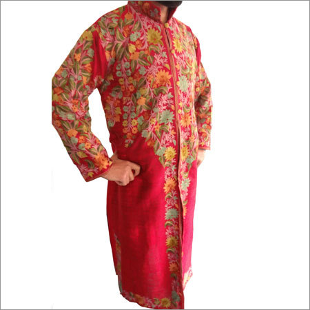 Silk Long Embroidered Jackets