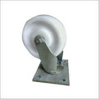 Industrial Caster Pp Wheel - 100 Mm Size, White Color, Height 133 Mm | 500 Kg Load Capacity, Abrasion Resistant, Customizable Design