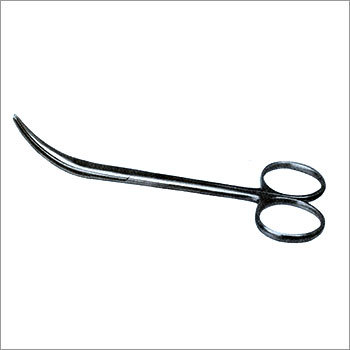 Enucleation Scissors - Stainless Steel, 148mm Length, 48mm Round Blades | Durable, Corrosion Resistant, Strong Curve, Ring Handle