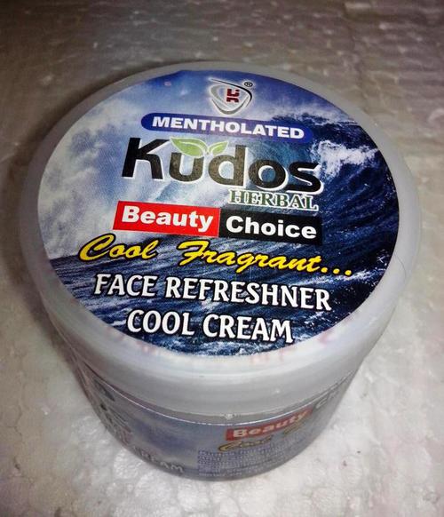 FACE REFRESHNER COOL CREAM-PINK EXTRA COOL 5 - Cream, 7cm Diameter, 5cm Height, White | Cooling Effect, Mentholated, Refreshing Feel, Pleasant Fragrance