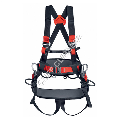 HA Energetic(SINGING ROCK) - Polyester Webbing, One Size, Black/Red | Aluminum Buckle, Fall Arrest, Lightweight Durable Safety Harness