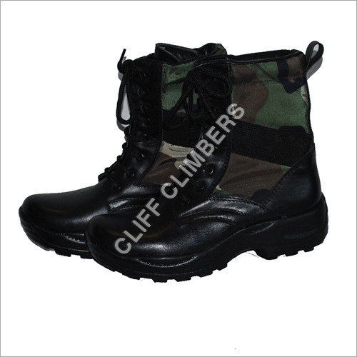 COMBAT SHOES SPL - Leather, Suede, 8 Inches, Black | Lace-up, Durable, Waterproof, Ankle Support, Lightweight, Strong Grip