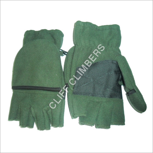Hand Gloves Wind Stopper Fleece Half Cut WithCover