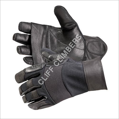 Fas Tac 2 Gloves - Leather/Synthetic, M-XXL, Black | Durable Grip, Enhanced Dexterity, Wrist Strap Closure