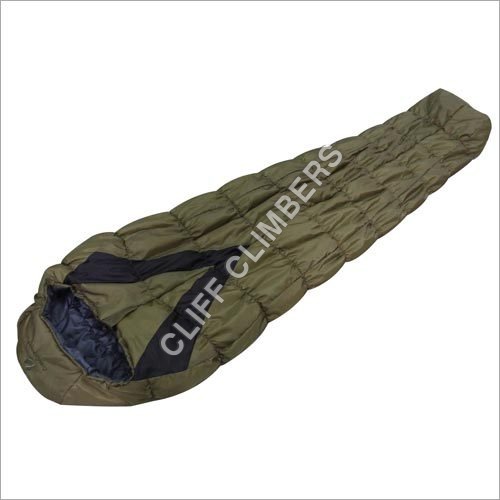 SLEEPING BAG MOON BEAR - Polyester 220x80cm Olive, Synthetic Fill, Zipper Closure, Warmth, Portability, Water Resistance