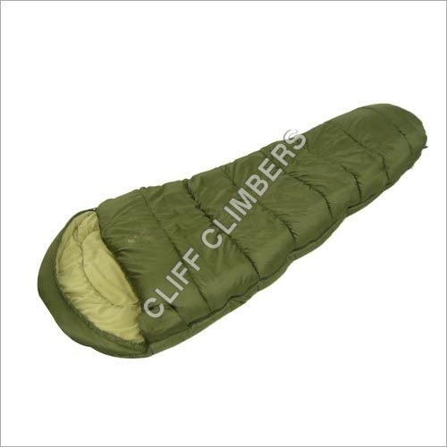 SLEEPING BAG BERG - Polyester, 200x80 cm, Olive Green | Warmth, Portability, Water Resistance