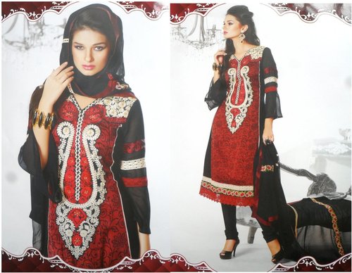 Black Net Anarkali Suits