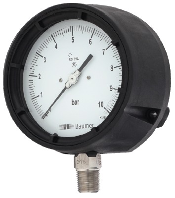 Solid Front Process Gauge (4 A a ) - Bourdon type