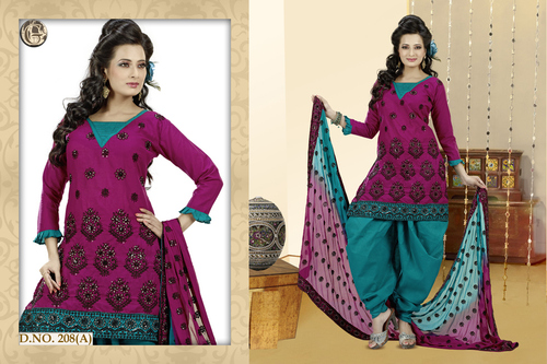 Fancy Cotton Dress Materials