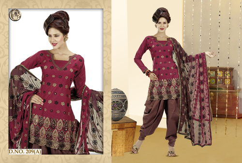 designer cotton dress material