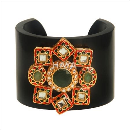 Red kundan Acrylic Cuffs