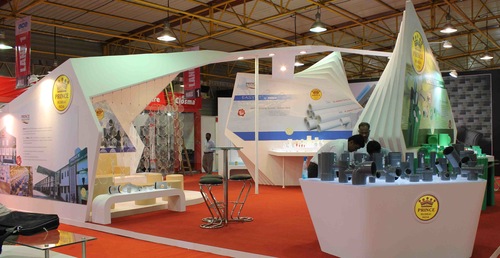 Pipes Tanks Plastic Exhibitions - Plastic 100 Sq Mtr White | Modular Design Easy Setup High Visibility Display